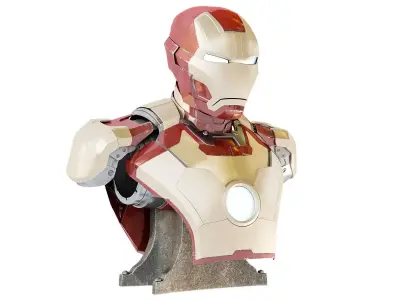 Iron Man mark 42 bust 3D model