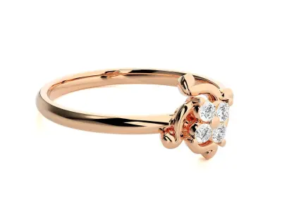 Women ring 3D print model 66