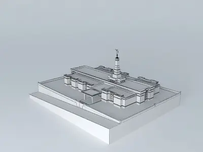 LDS Temple Melbourne Australia Templo Mormon. Free 3D model