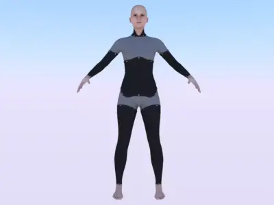 AVA Skeleton Low-poly 3D model
