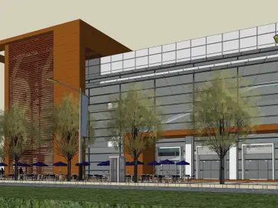 Sketchup Shopping Center P4 3D model