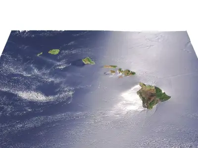 Hawaiian Islands 3D model