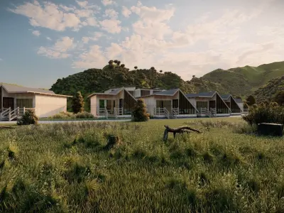 BUNGALOW HOUSES 3D model
