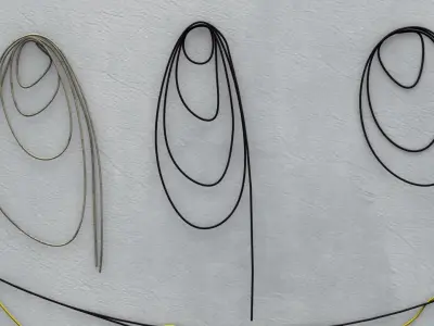 Wire Set 01 Low-poly 3D model