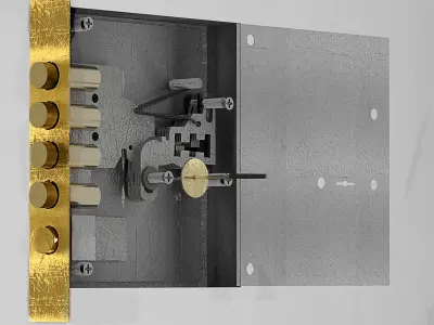 Door and Lock  3D model