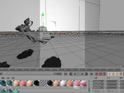 C4D model - Mid-Autumn Festival poster 3D model