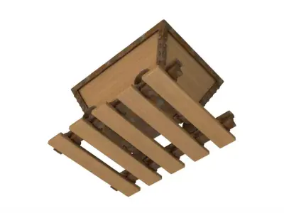 Cartoon Mine Cart 3D model