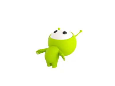 Character254 Rigged Mascot 3D model