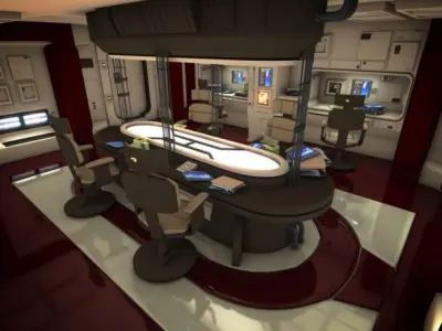 Spacecraft Interior HD 2 3D model