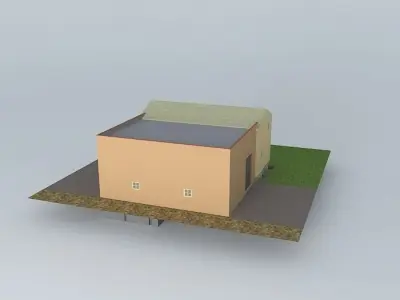 House and shop Free 3D model