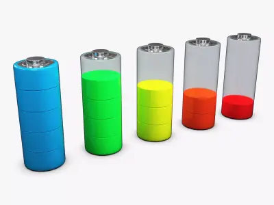 Battery Icon M 1 3D model