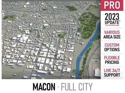 Macon  Low-poly 3D model