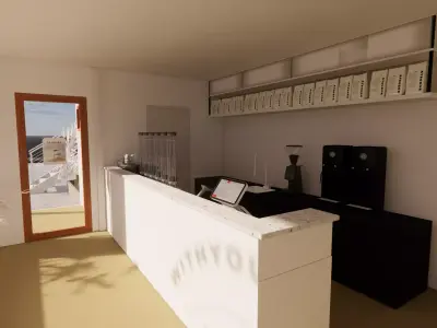 Container coffee shop-5 3D model