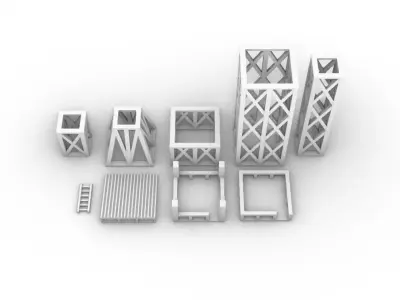 Support Structure Pack 3D print model