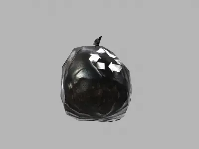GARBAGE BAG GAME READY Low-poly 3D model