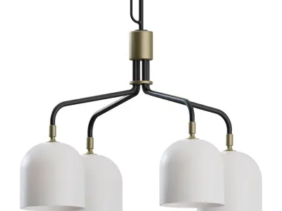Howard Chandelier 4 Short Arm by Gubi 3D model