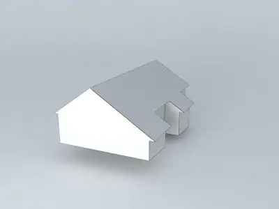 humno wooden barn with roof Free 3D model