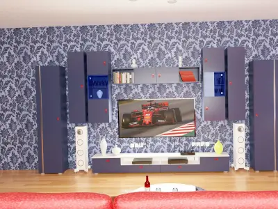 Living room The Together Low-poly 3D model