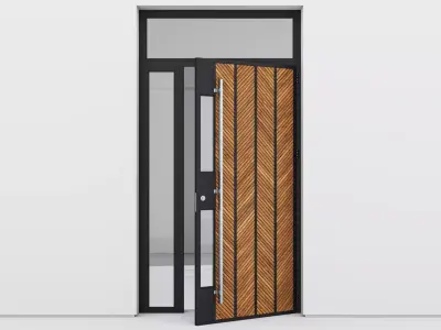 Aluminium door 228 3D model
