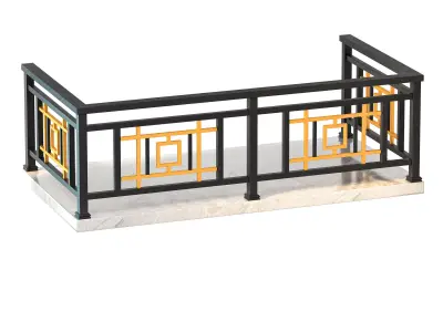 Balcony Railings Design 3D model