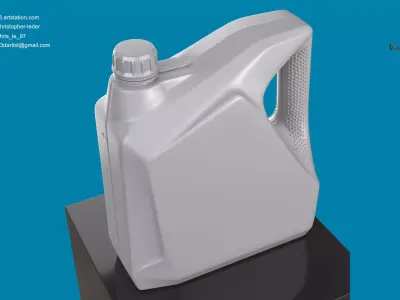 4L Canister High Quality 3D Model  3D model