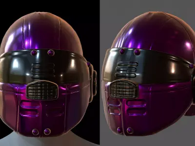 Helmet plastic mask protection  3D model Low-poly 3D model
