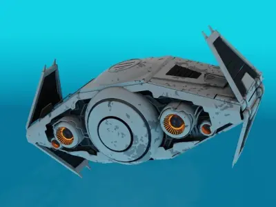 Star Wars interceptor concept  3D model