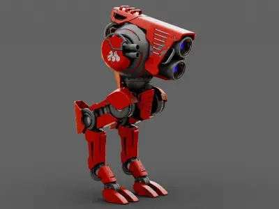 Battle Droid  rigged character 3D model
