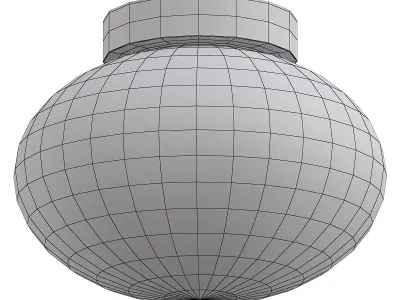 BUBBLES flush mount ceiling light 3D model