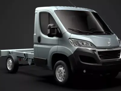 Peugeot Boxer Manager Chassis Truck Single Cab 3000WB 2020 3D model