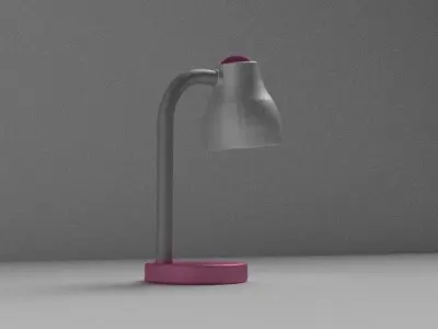Pink Lamp Free 3D model