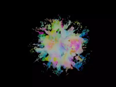 Vibrant Color Burst - Abstract Alpha Emission Noise Effect Texture