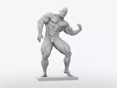 Body Builder Statue 3D print model