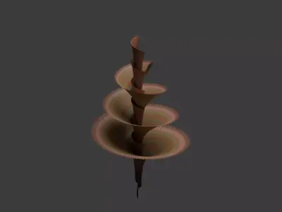 Avatar - Helicoradian -animated Blender modifiers-fbx with bones Low-poly 3D model