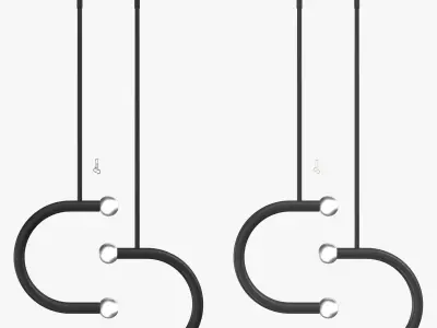 Bower Double Pendant C Lights 3D model