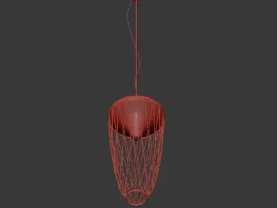 Vetreria rattan pendant lamp 3D model