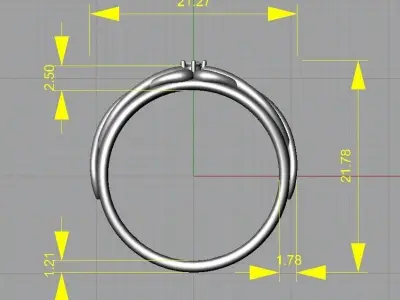 Hearts ring 3D print model purchase