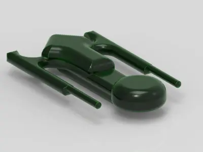 Toy space ship 3D print model
