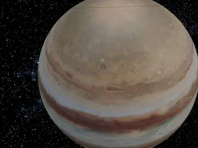 Jupiter Animation Low-poly 3D model