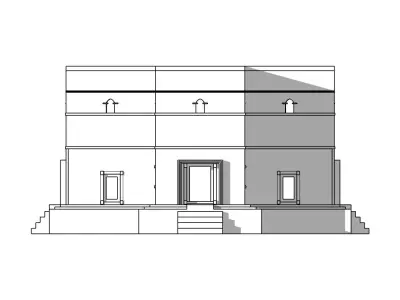 Church carved in the Rock of Lalibela Ethiopia Low-poly 3D model
