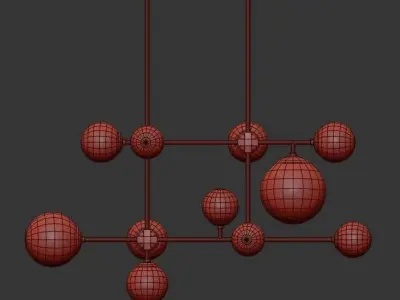 Hilliard Chandelier 3D model