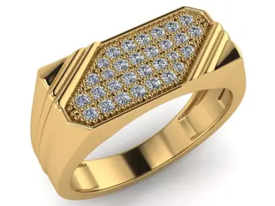 light weight gold diamond rings-C111116SKCH2025991-wt-5-10 3D print model purchase