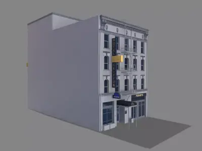 155 Steuart Street Building San Francisco Low-poly 3D model