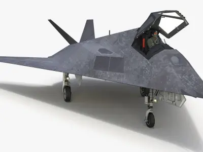  Combat Aircraft Stealth with Pilot 