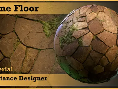 Stone Floor - VOL 01 - Substance Designer Texture