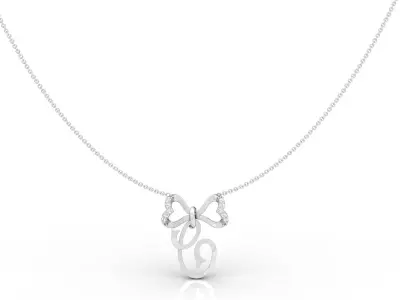Alphabet -C- Pendant 3D print model