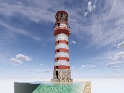 CLASSIC LIGHT HOUSE 1 3D model