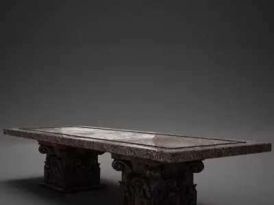 Classic Stone coffe table 3D model