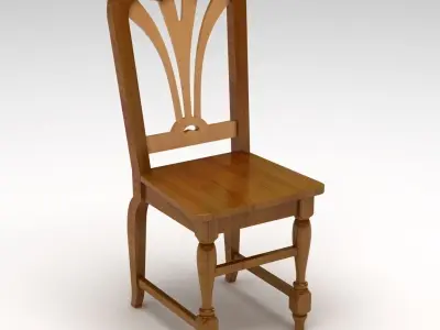 Wooden Chair 3D model