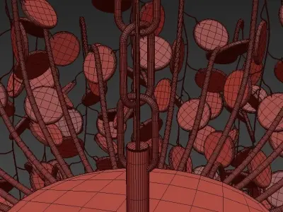 Pendant chandelier Campobasso 33-Light Chandelier  3D model